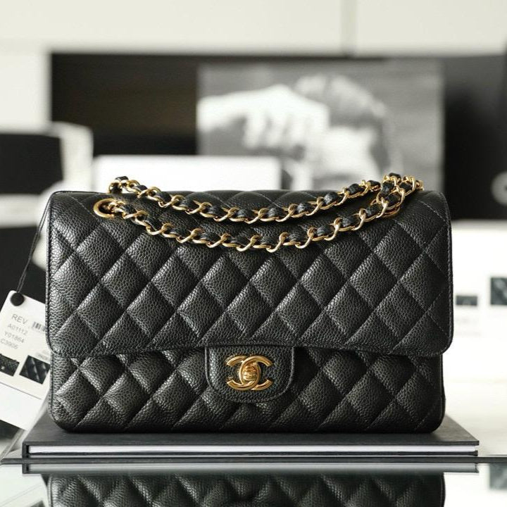 Medium Classic Caviar Double Flap Bag