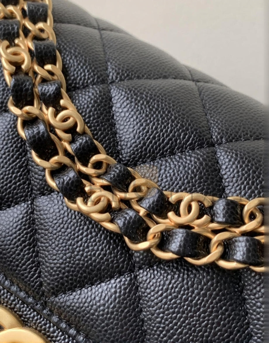 Chanel WOC Caviar Quilted Wallet On Chain