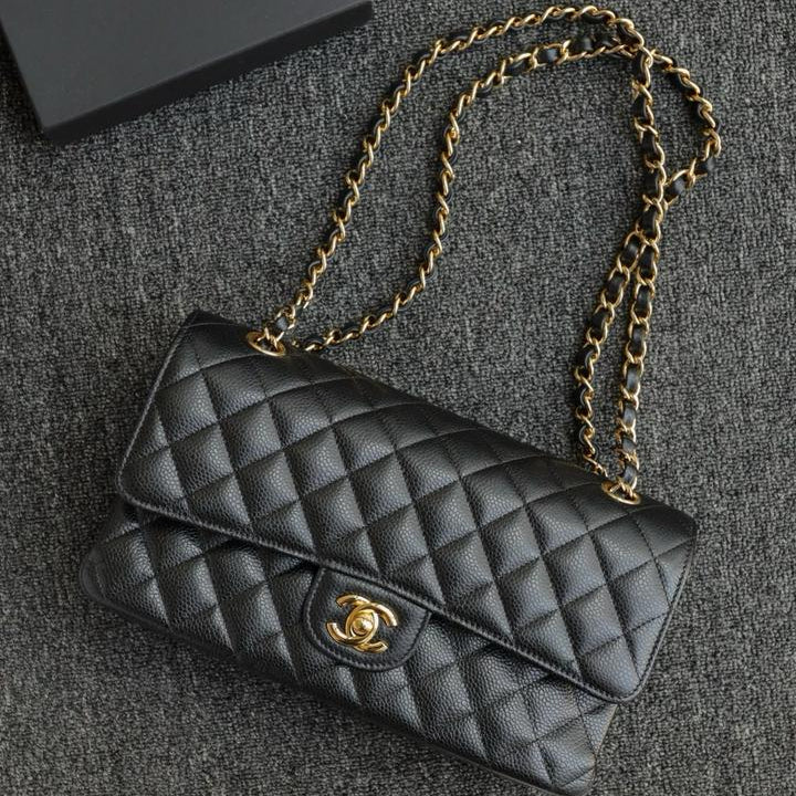 Medium Classic Caviar Double Flap Bag
