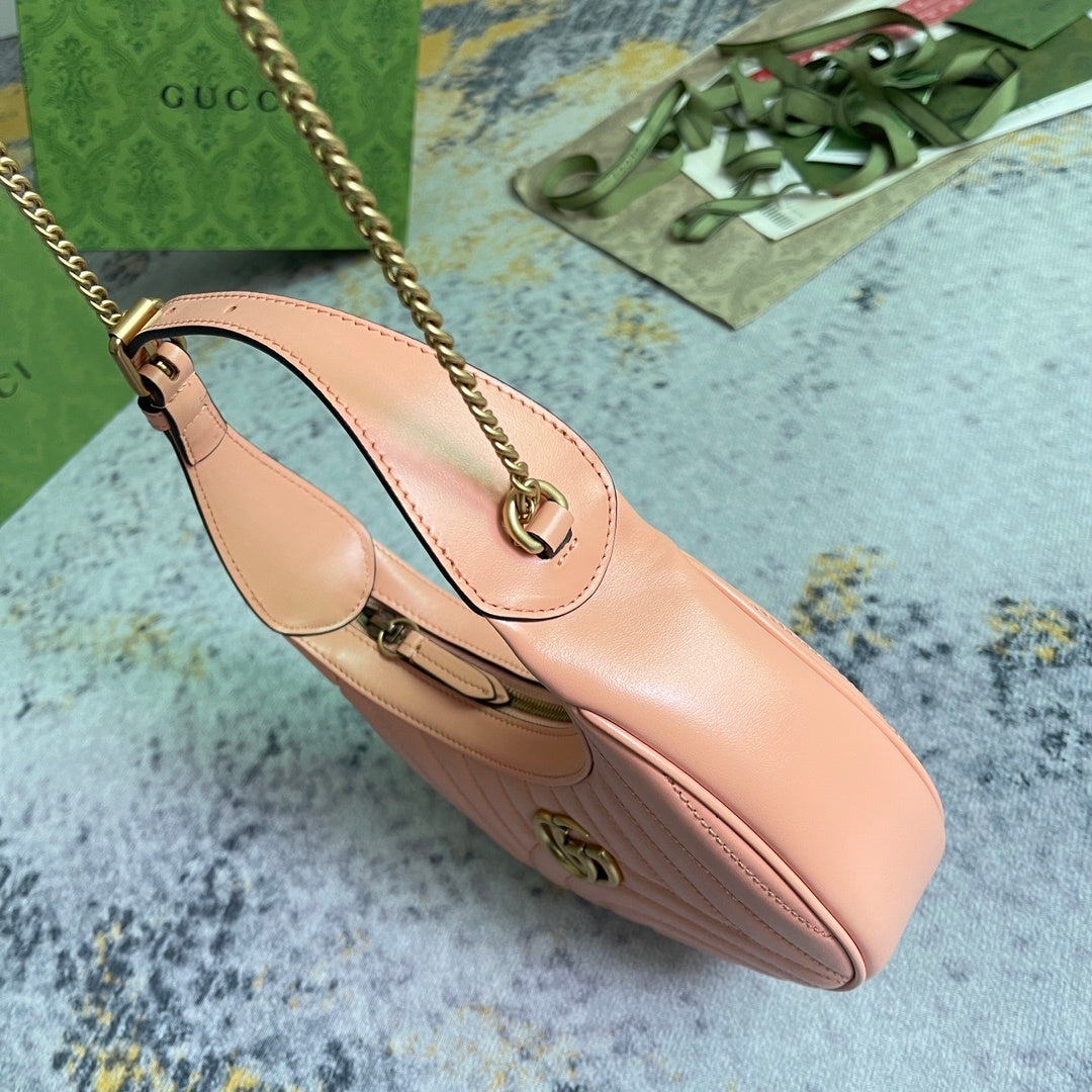 GG Marmont Small Crescent Shoulder Bag