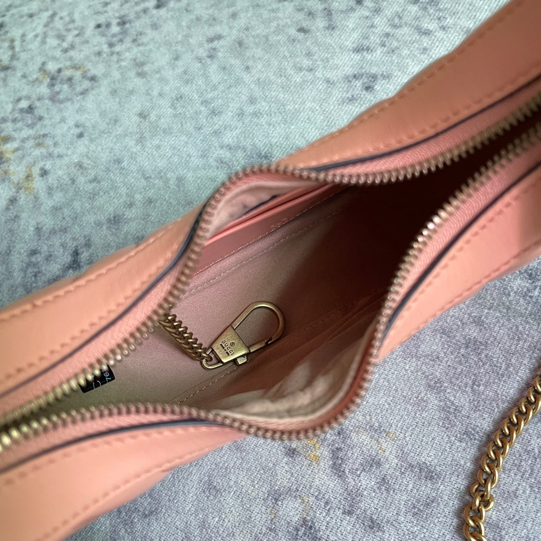 GG Marmont Small Crescent Shoulder Bag