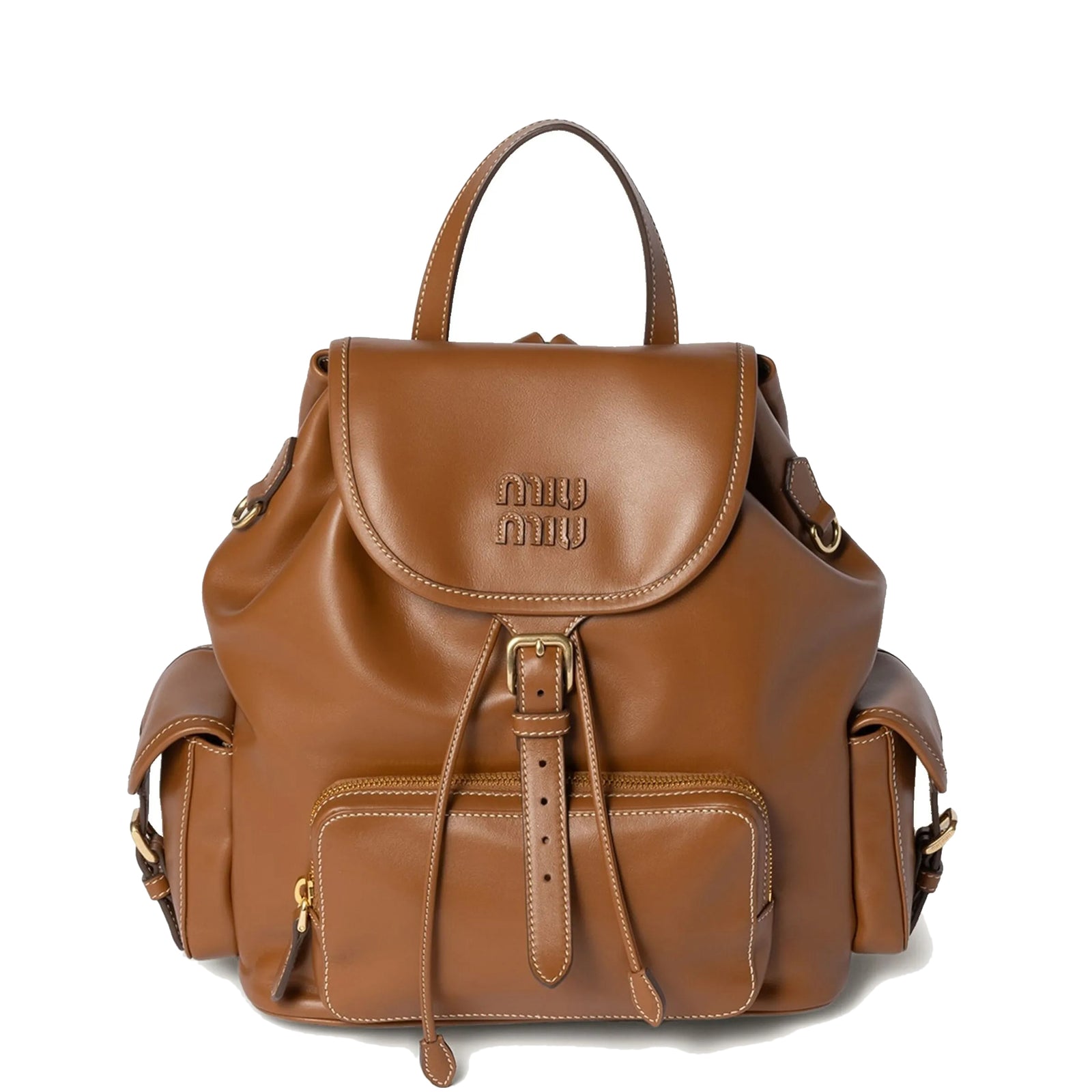 Medium Leather Backpack