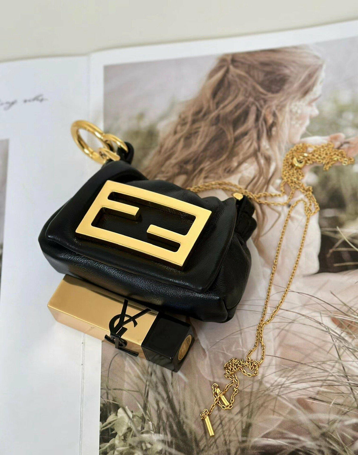 Baguette Nano Mamma Shoulder Bag