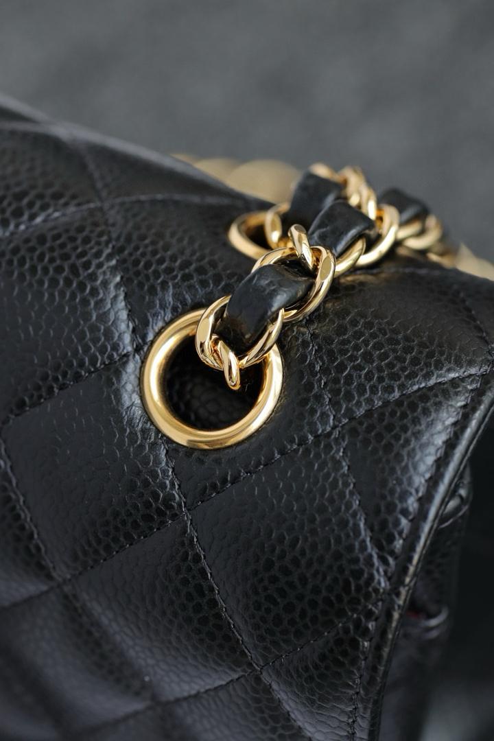 Medium Classic Caviar Double Flap Bag