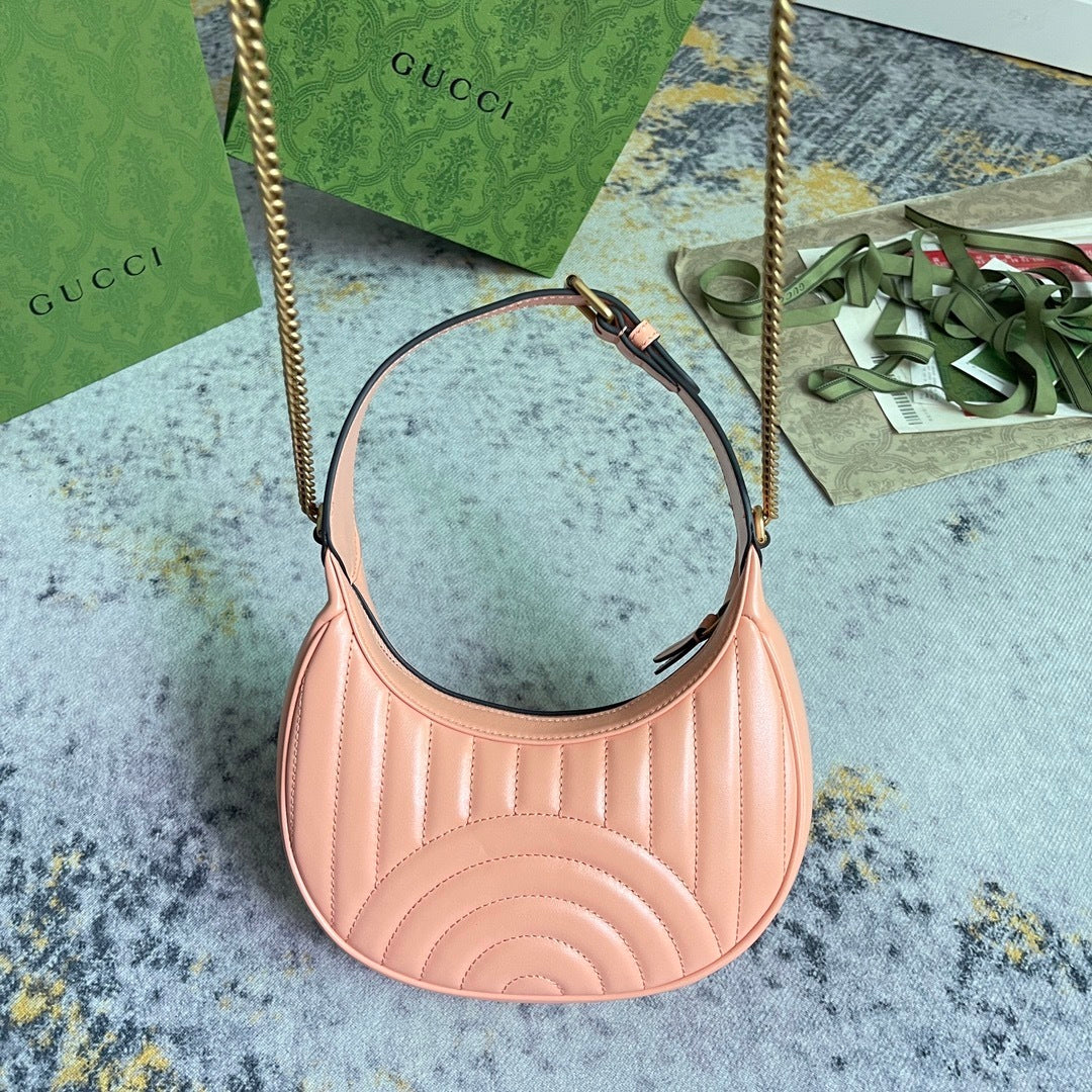 GG Marmont Small Crescent Shoulder Bag